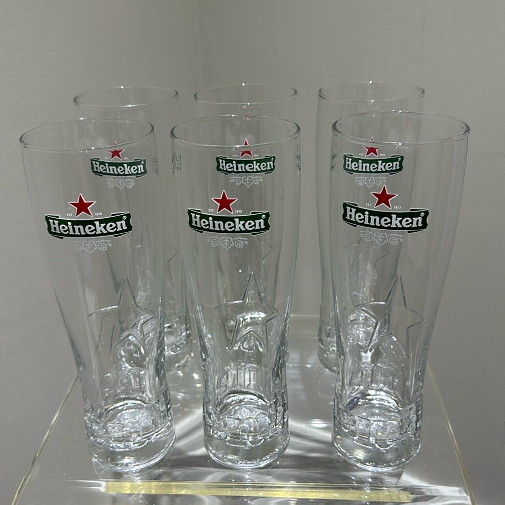 Heineken beer glasses 500ml